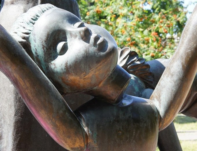 Monument to the Jewish children massacred in Kiev's Babiy Yar. Kiev