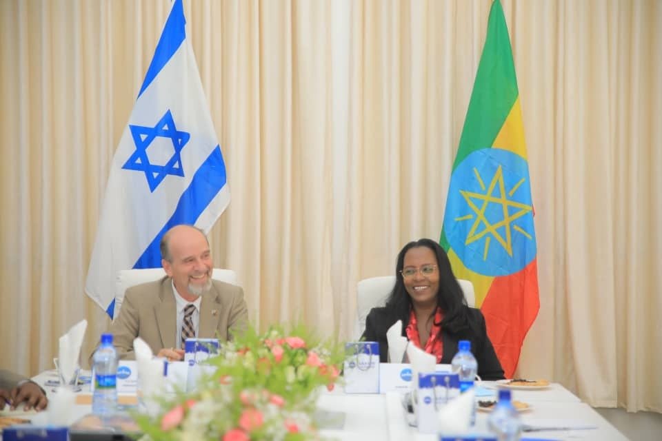 Ambassador Morav and Addis Ababa Mayor